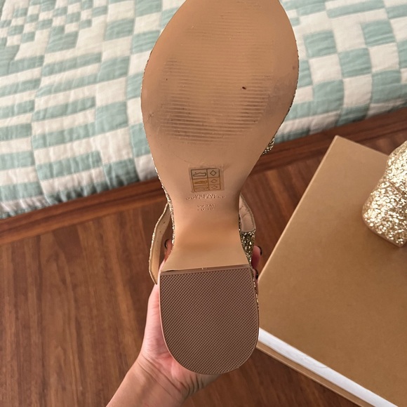 UO Sofia Glitter Platform Heels size 7 - Picture 4 of 6